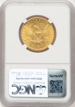 1906-O $10 Brown Label Liberty Eagle NGC AU55