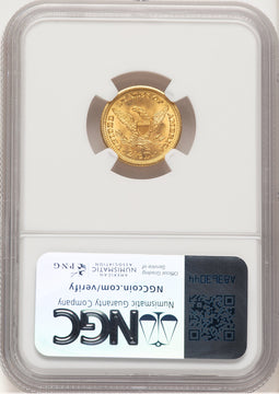 1904 $2.50 Brown Label Liberty Quarter Eagle NGC MS67