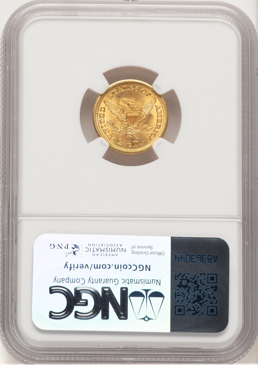 1904 $2.50 Brown Label Liberty Quarter Eagle NGC MS67