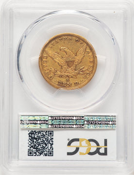 1856-S $10 Blue Gradient Liberty Eagle PCGS VF35