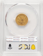 1843-O $2.50 Small Date Crosslet 4 Blue Gradient Liberty Quarter Eagle PCGS XF45