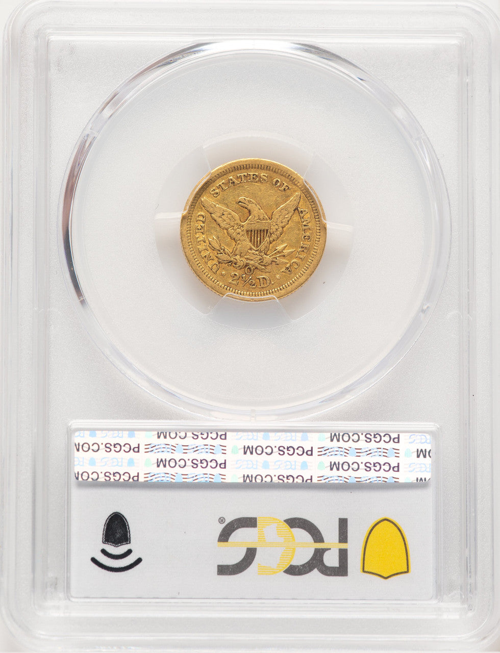 1843-O $2.50 Small Date Crosslet 4 Blue Gradient Liberty Quarter Eagle PCGS XF45