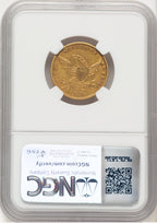 1836 $5 Brown Label Classic Half Eagle NGC XF40