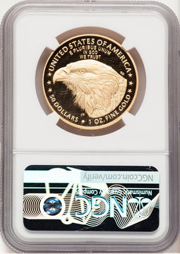 2023-W Proof Gold Eagle 1 oz ER Blue NGC PF70