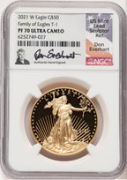 2021-W Type 1 Proof Gold Eagle 1 oz Don Everhart NGC MS70