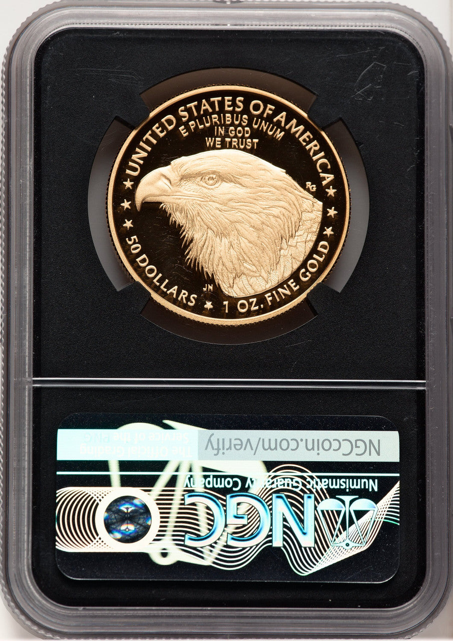 2022-W Proof Gold Eagle 1 oz FDI Anna Cabral NGC PF70