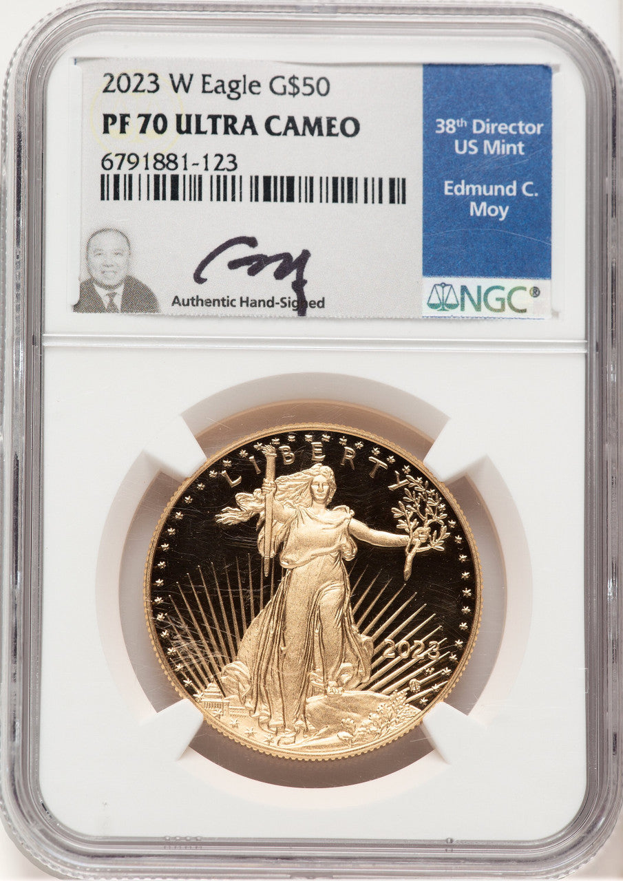 2023-W Proof Gold Eagle 1 oz NGC PF70 Ed Moy