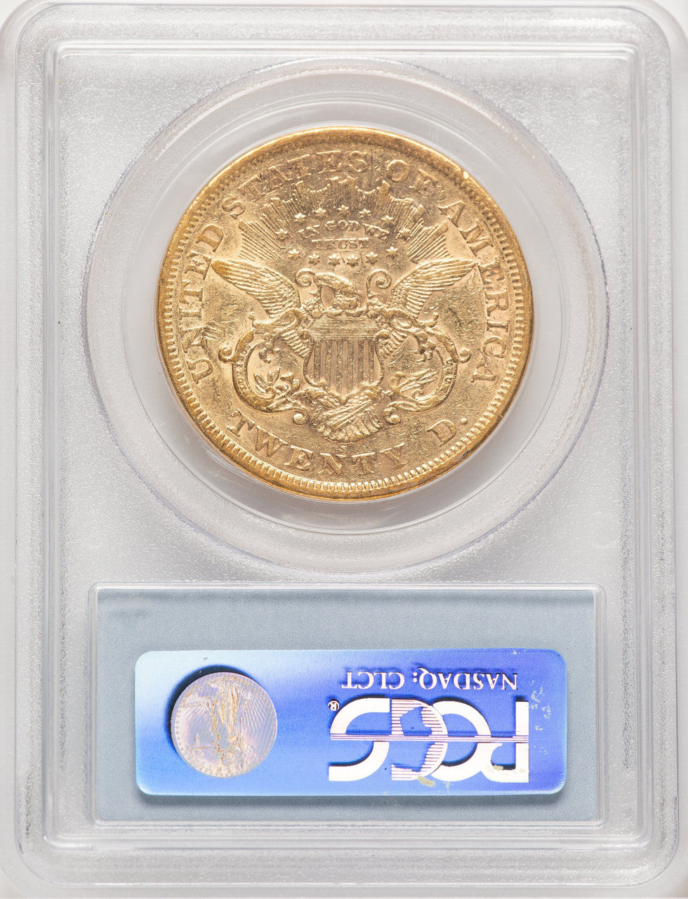 1867-S $20 Liberty Double Eagle PCGS XF40