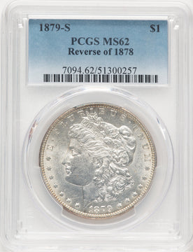 1879-S Reverse of 1878 Morgan Dollar PCGS MS62 (779275019)