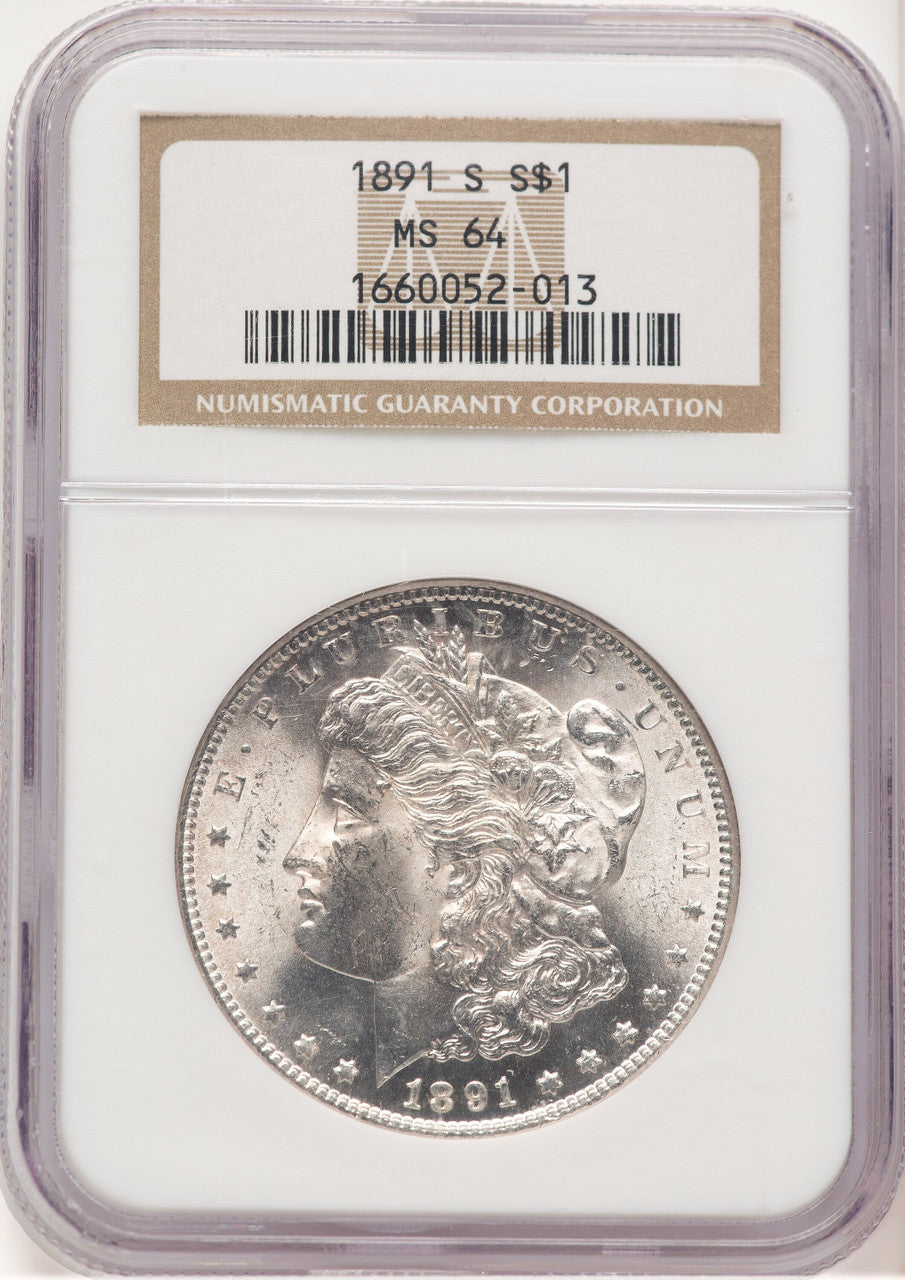 1891-S Morgan Dollar NGC MS64