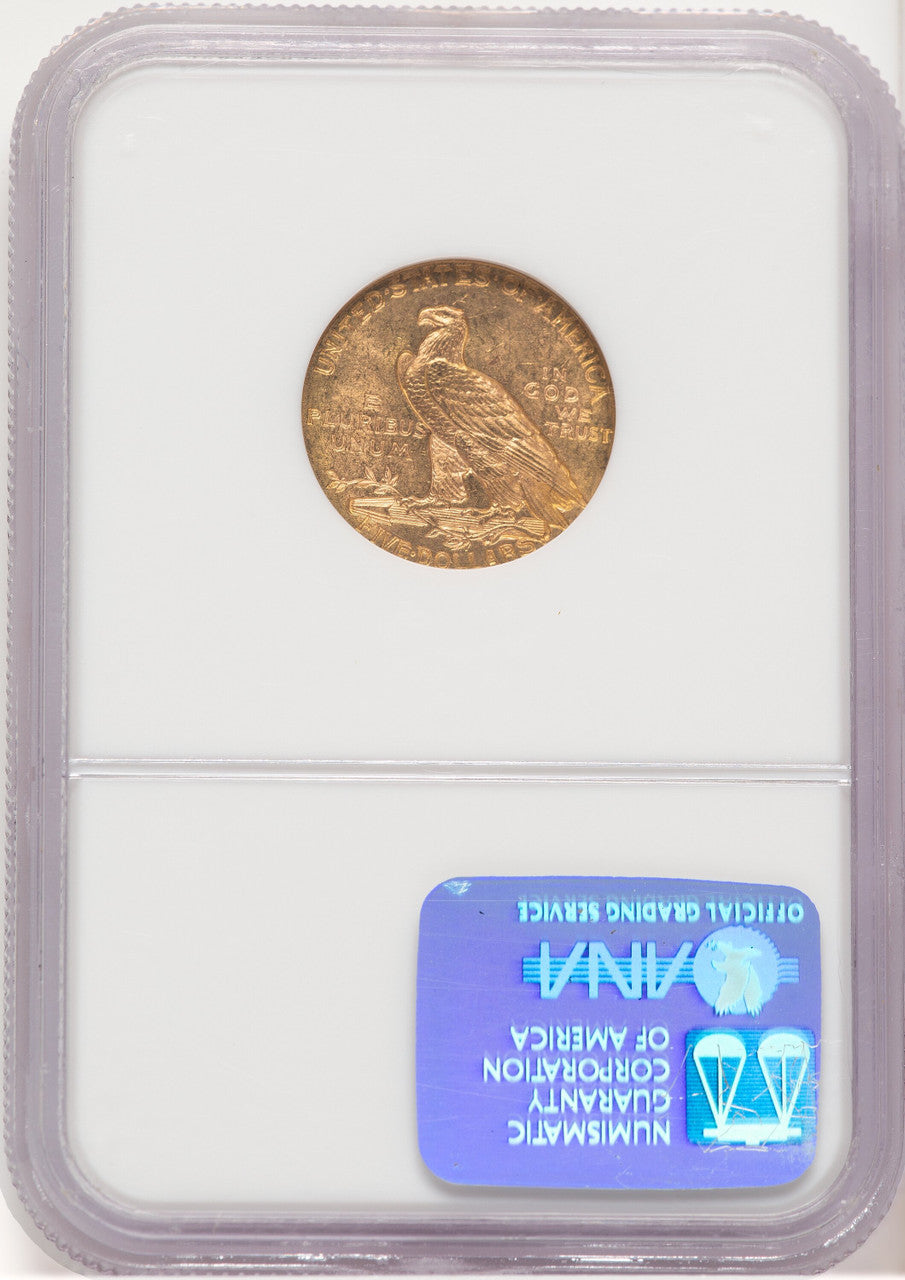 1912 $5 Indian Half Eagle NGC MS63 (779276030)