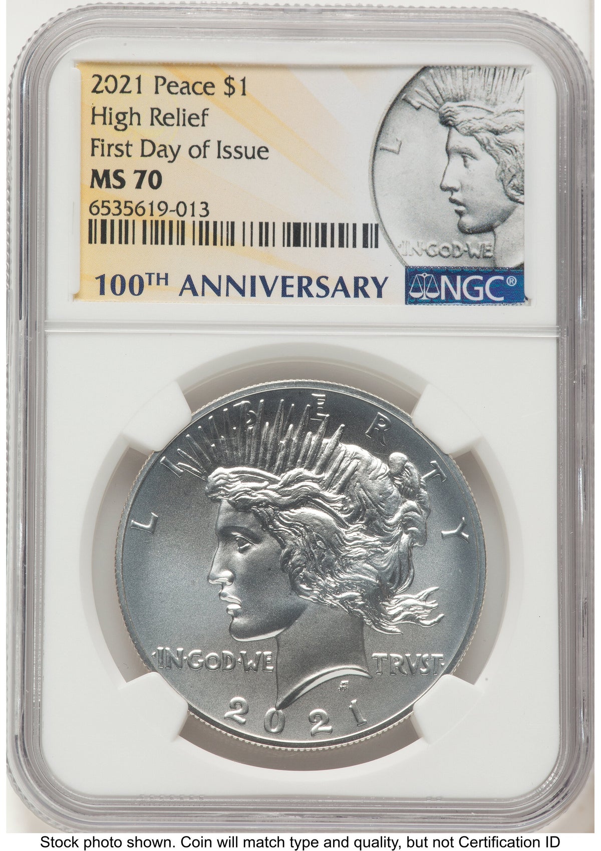 2021 6 Coin Morgan & Peace Dollar Set FDI Morgan/Peace Label NGC MS70