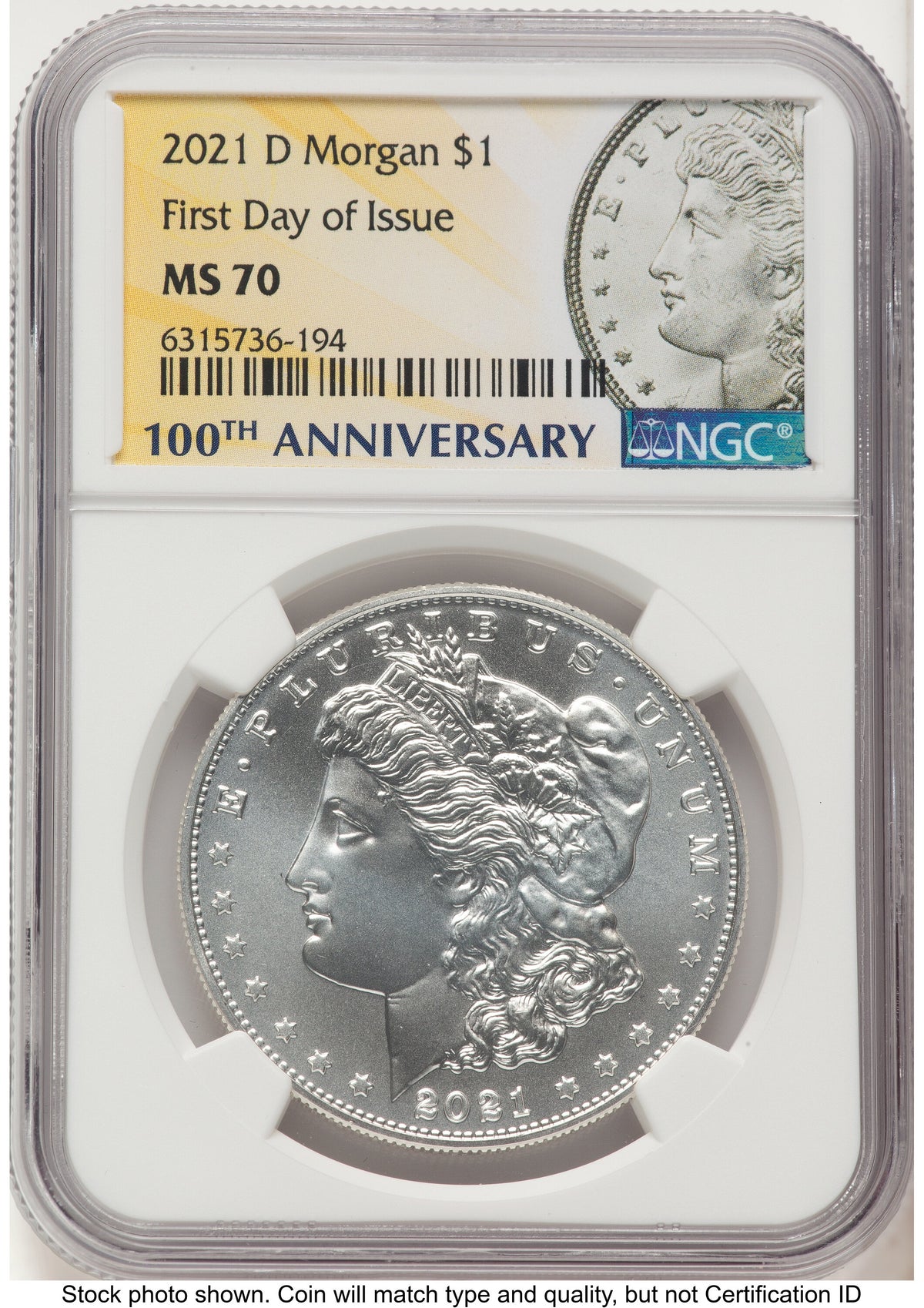 2021 6 Coin Morgan & Peace Dollar Set FDI Morgan/Peace Label NGC MS70