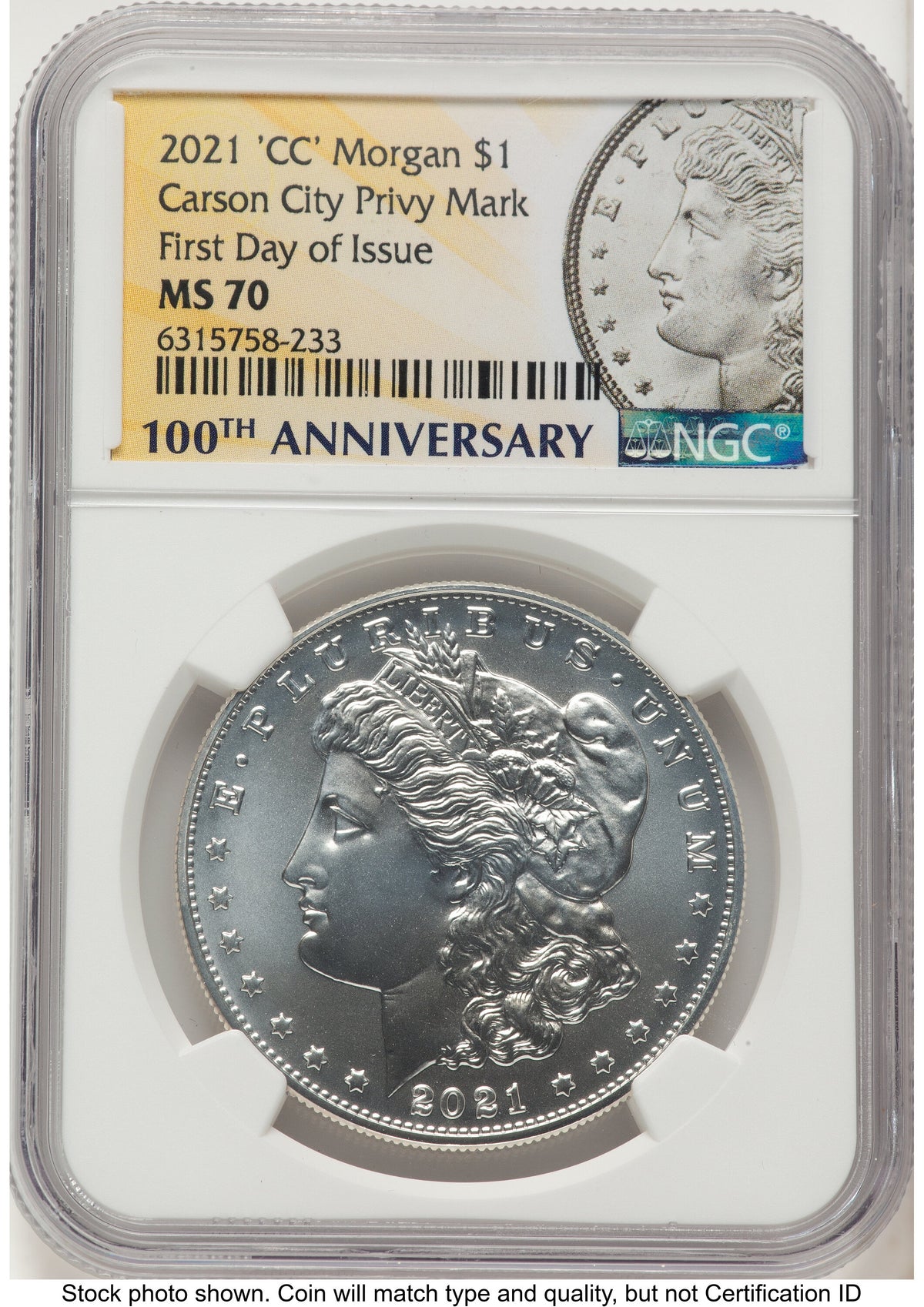 2021 6 Coin Morgan & Peace Dollar Set FDI Morgan/Peace Label NGC MS70