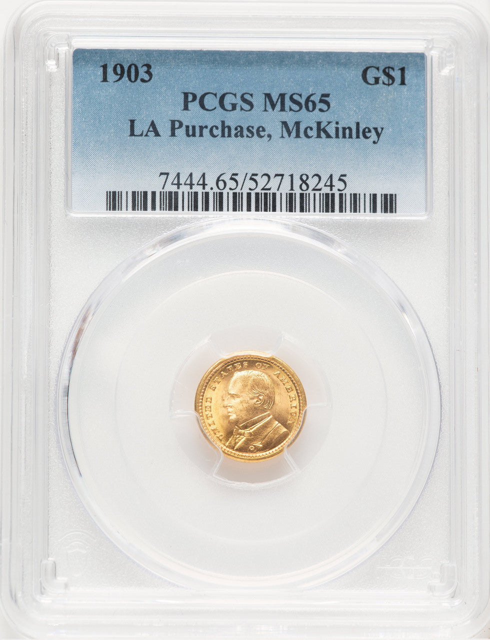 1903 G$1 MCKIN Commemorative Gold PCGS MS65 (779288022)
