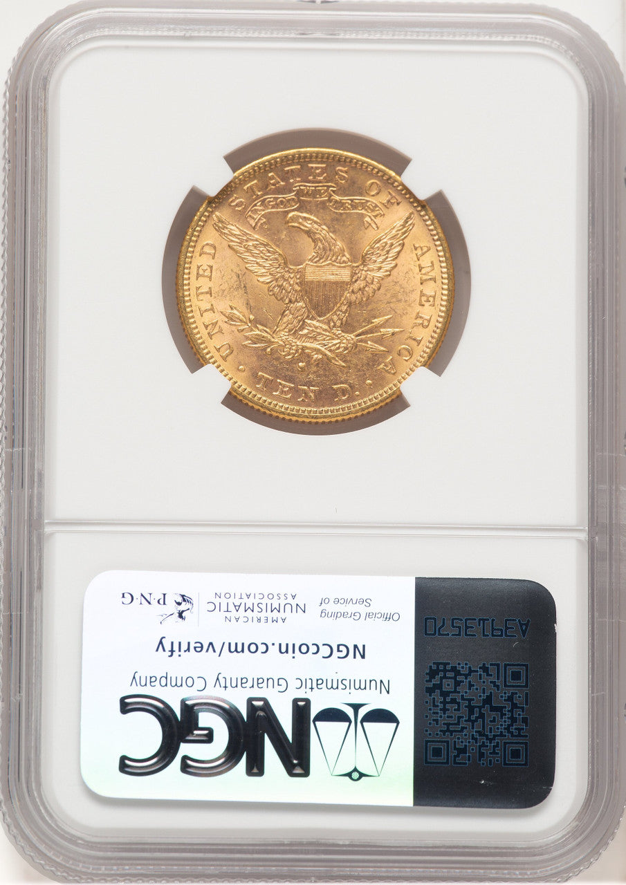 1881-S $10 Liberty Eagle NGC MS62