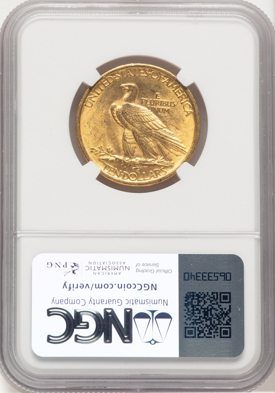1907 $10 No Motto Indian Eagle NGC MS63