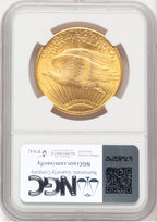 1924 $20 Saint Saint-Gaudens Double Eagle NGC MS66+ (779331019)