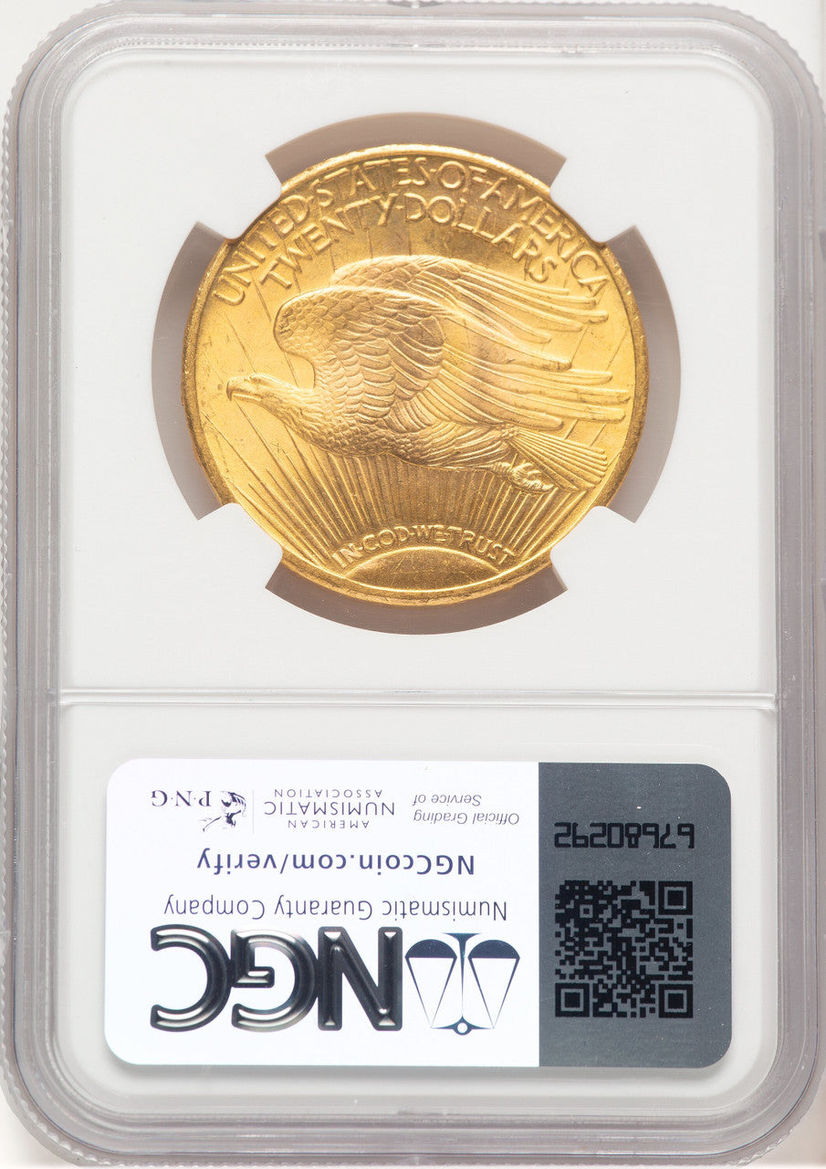 1924 $20 Saint Saint-Gaudens Double Eagle NGC MS66+ (779331019)