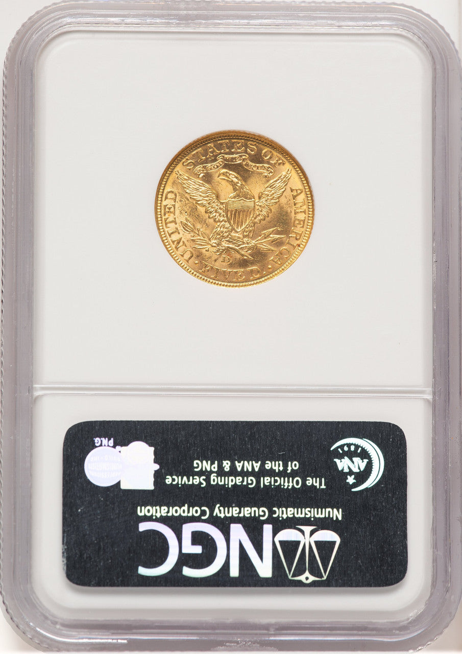 1907-D $5 Liberty Half Eagle NGC MS63