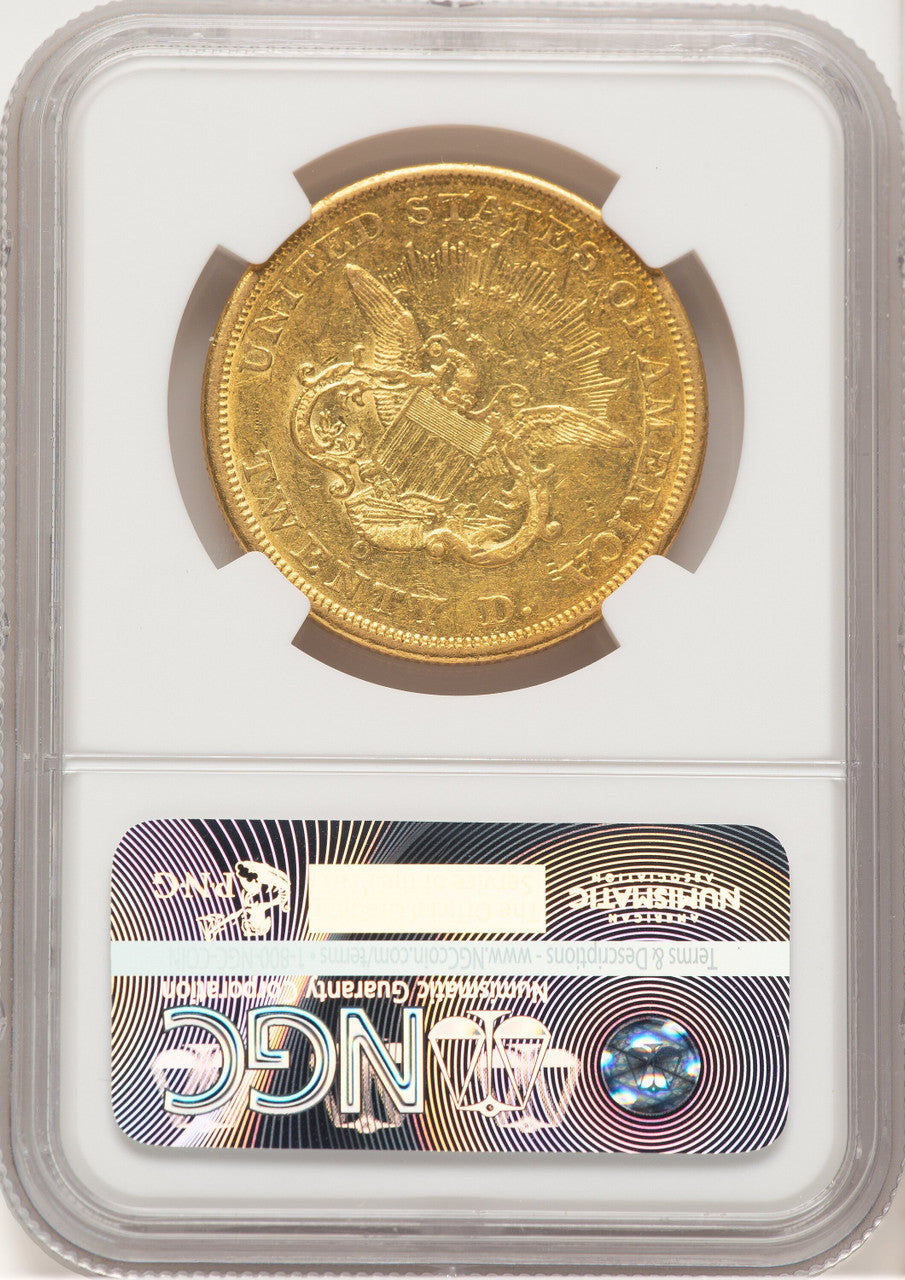 1850-O $20 Liberty Double Eagle NGC AU55 (779390004)
