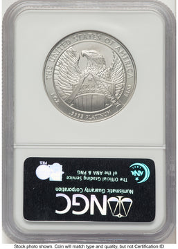 2007-W Burnished Platinum Eagle 1 oz ER Blue NGC MS70