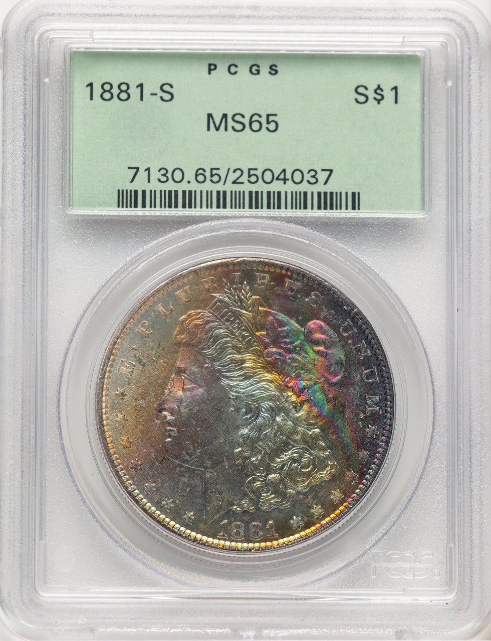1881-S Morgan Dollar PCGS MS65 (779397006)