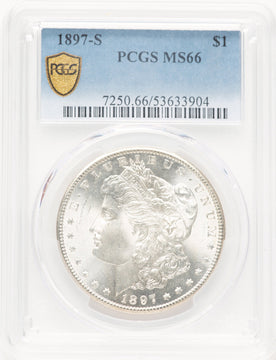 1897-S Morgan Dollar PCGS MS66 (779397007)