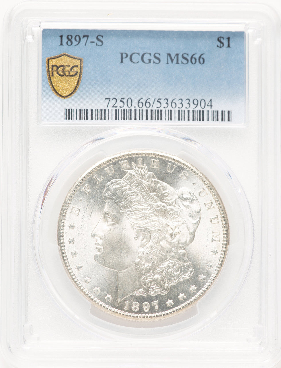 1897-S Morgan Dollar PCGS MS66 (779397007)