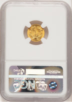 1854 G$1 Type Two Gold Dollar NGC MS64