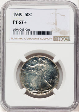 1939 50C Proof Walking Liberty Half Dollar NGC PR67+ (779406013)