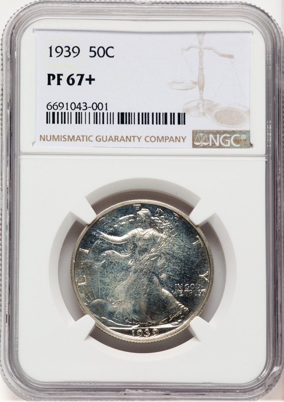 1939 50C Proof Walking Liberty Half Dollar NGC PR67+ (779406013)