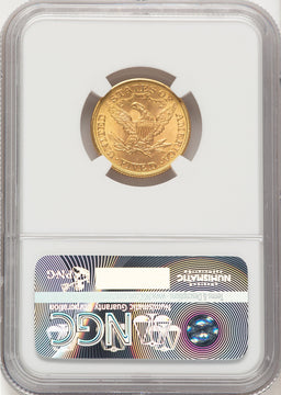 1899 $5 Liberty Half Eagle NGC MS66 (779406017)