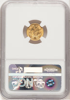 1874 G$1 Gold Dollar NGC MS64
