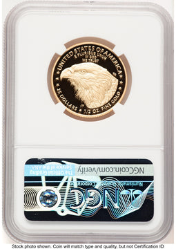 2021-W Type 2 Proof Gold Eagle 1/2 oz FDI Joel Iskowitz NGC PF70