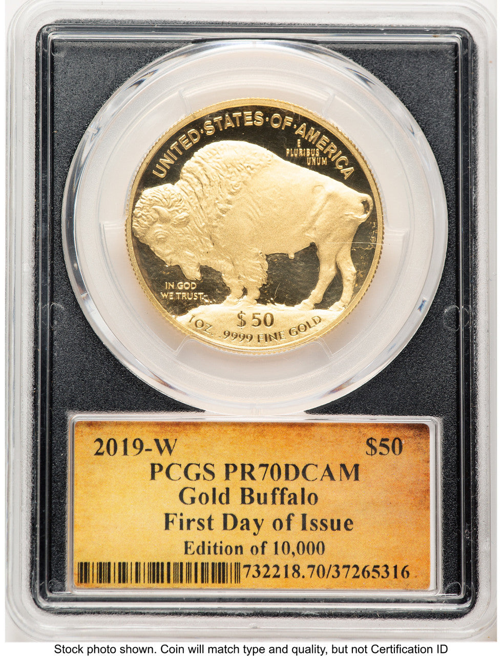 2019-W Proof Gold Buffalo 1 oz FDI Thomas Cleveland Scroll PCGS PR70 (779421017)