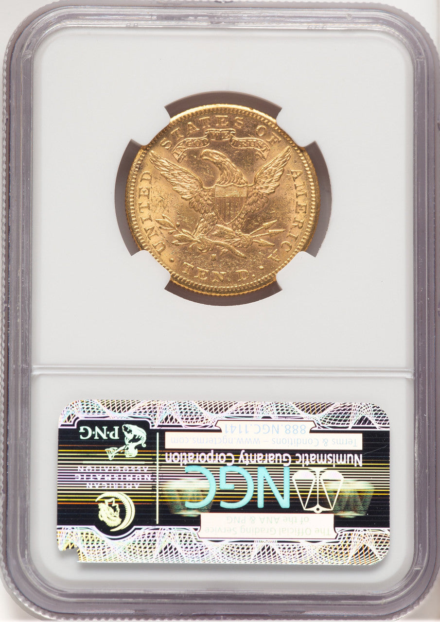 1882-S $10 Liberty Eagle NGC MS62 (779429017)
