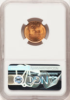 1954 1C RD Lincoln Cent NGC MS67 (779460010)