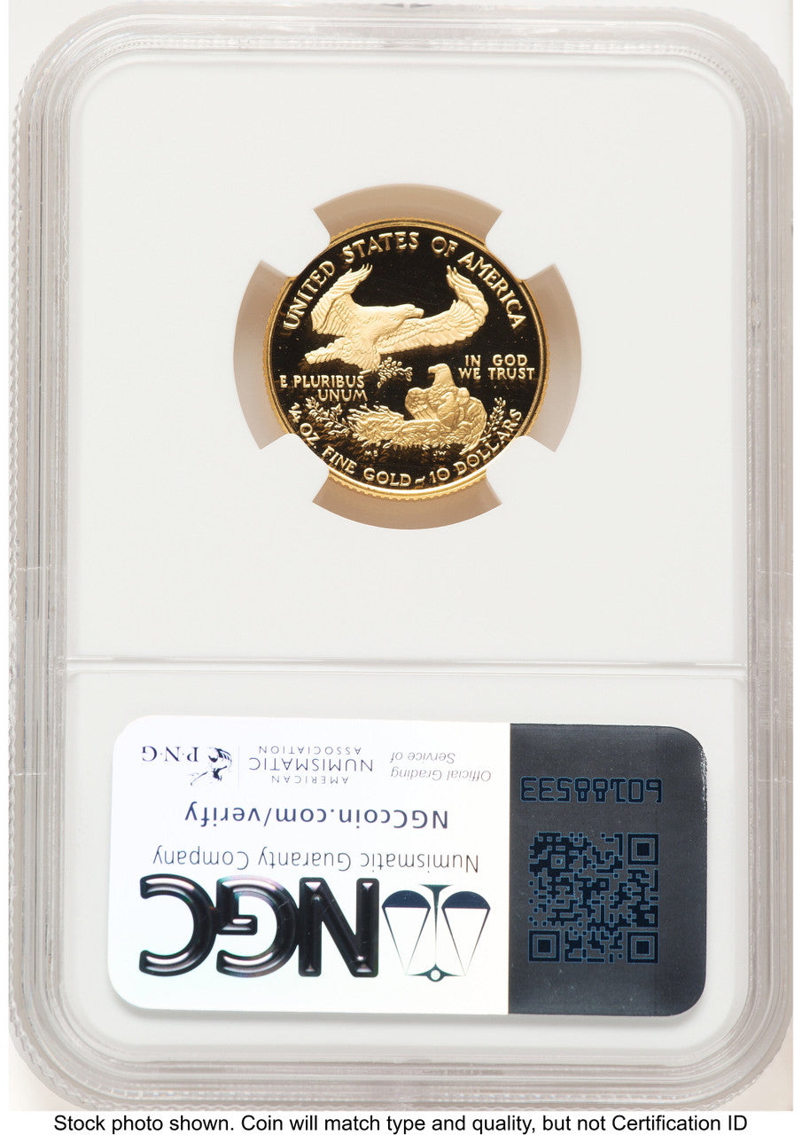2006-W Proof Gold Eagle 1/4 oz Brown Label NGC PF70