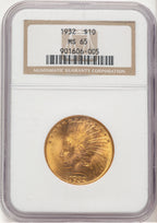 1932 $10 Indian Eagle NGC MS65 (779511002)