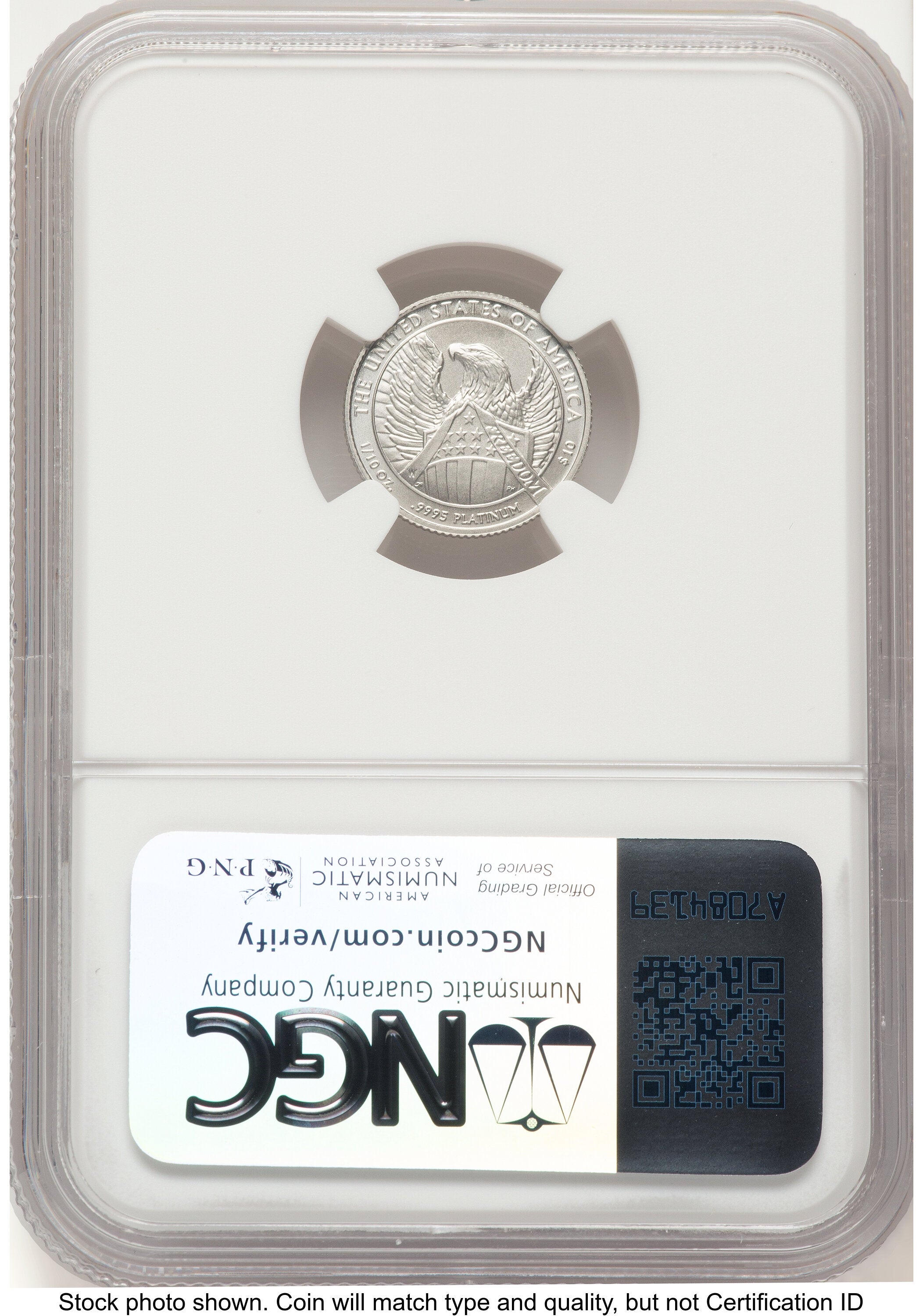 2007-W Burnished Platinum Eagle 1.85 oz 1.85 oz Brown Label NGC MS70