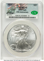 2011 Silver Eagle Ron Drzewucki CACG MS70