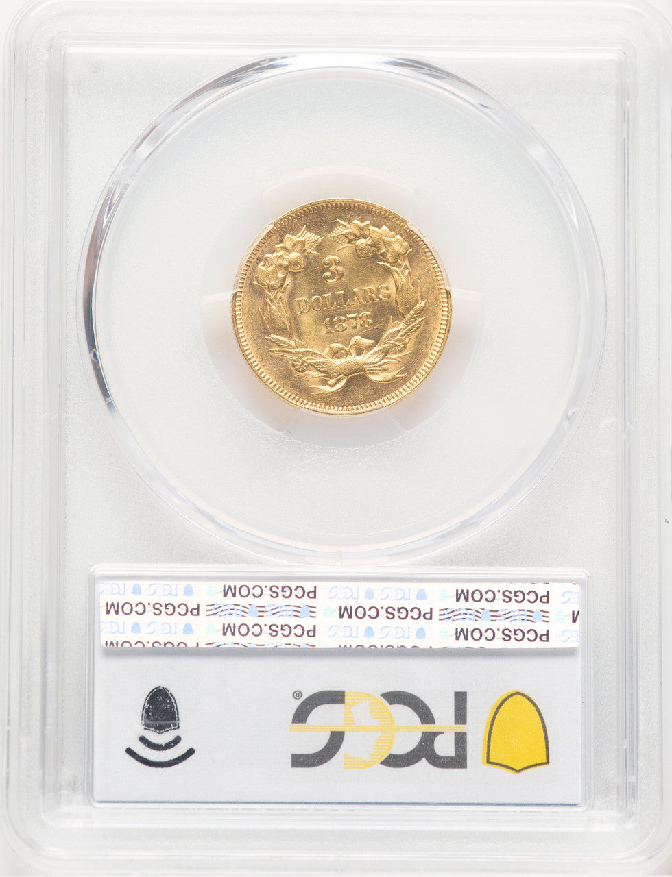 1878 $3 Three Dollar Gold Pieces PCGS MS62 (779570002)