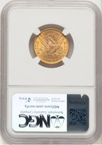 1899 $5 Liberty Half Eagle NGC MS65 (779570004)
