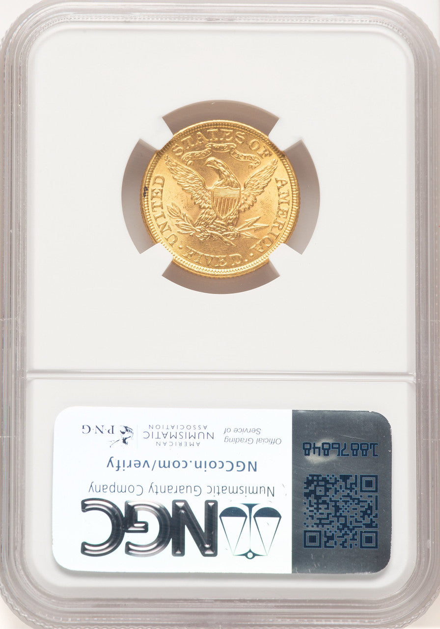 1899 $5 Liberty Half Eagle NGC MS65 (779570007)
