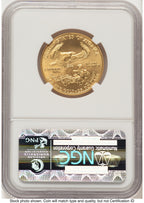 1989 Gold Eagle 1/2oz Brown Label NGC MS70