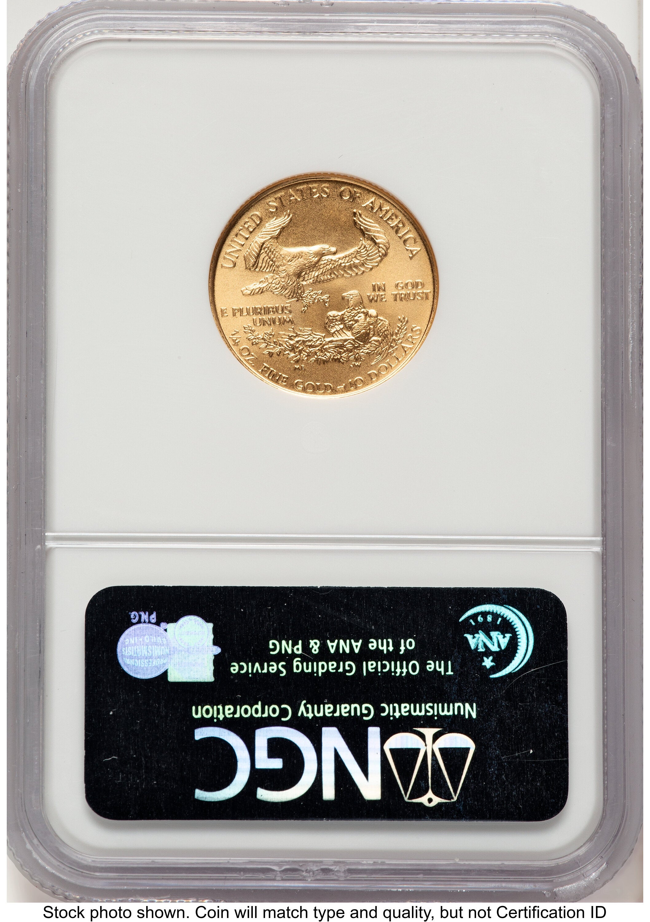 1994 Gold Eagle 1/4 oz Brown Label NGC MS70