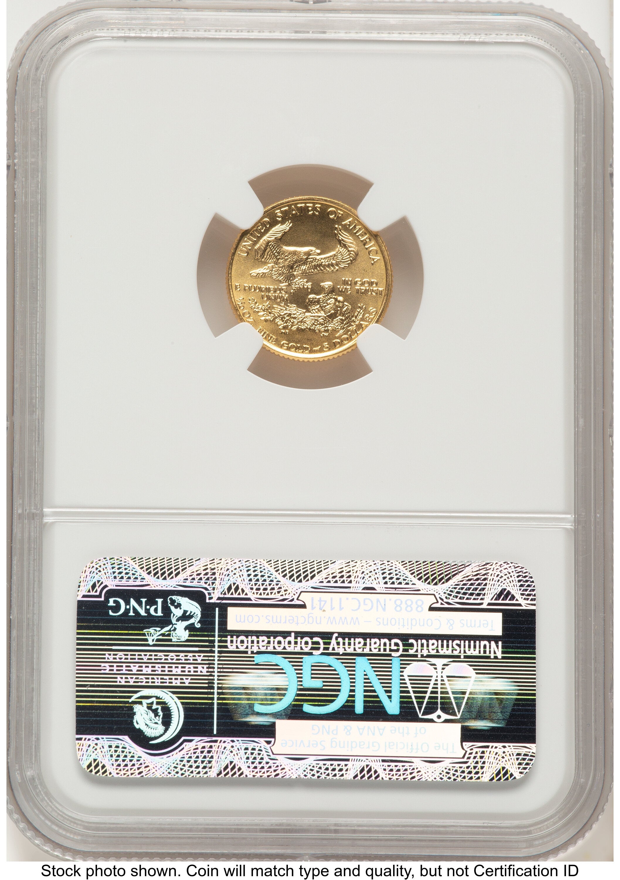 1993 Gold Eagle 1/10 oz Brown Label NGC MS70