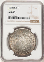 1898-S Morgan Dollar NGC MS66