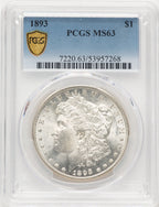 1893 Morgan Dollar PCGS MS63 (779654002)